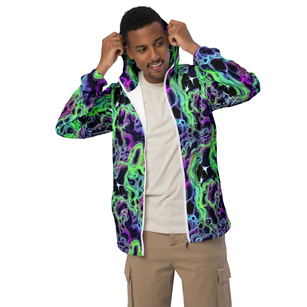 Celestial Molten on Men's Windbreaker — Front
