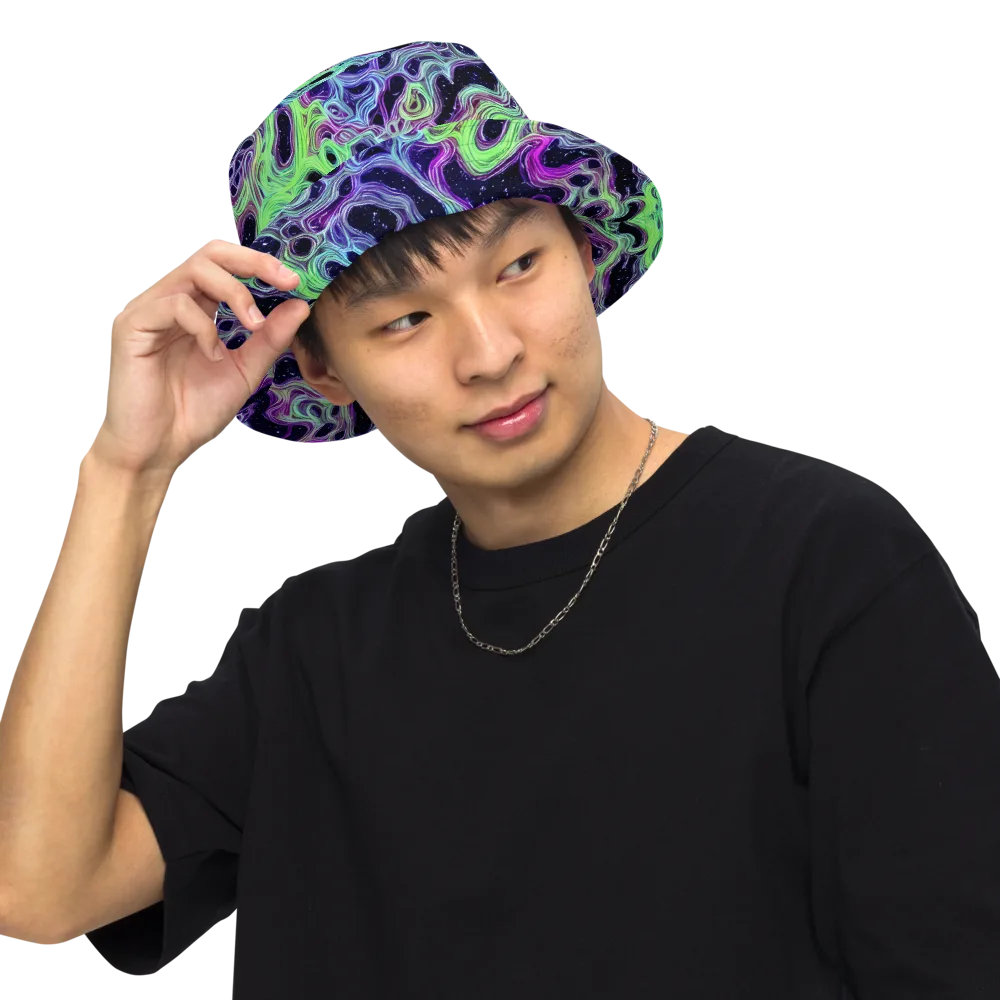 Celestial Molten on Reversible Bucket Hat — Front Inside
