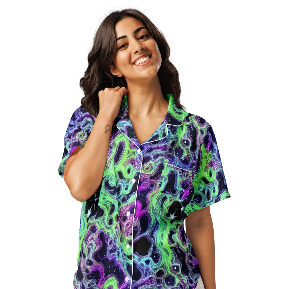 Celestial Molten on Women's Short Sleeve Pajama Top — Front