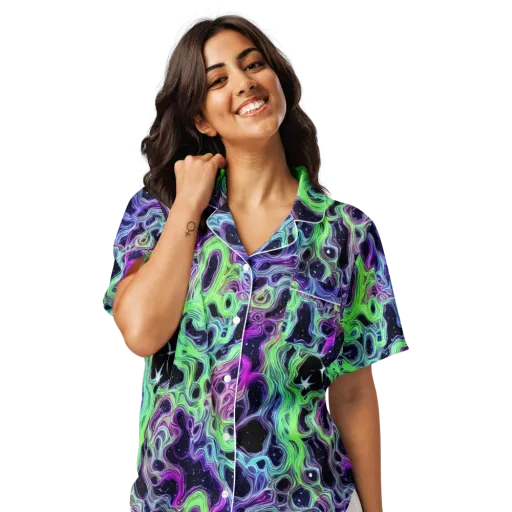 Celestial Molten on a Women's Short Sleeve Pajama Top