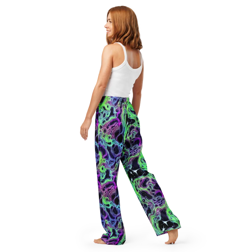 Celestial Molten on Women's Pajama Pants — Back