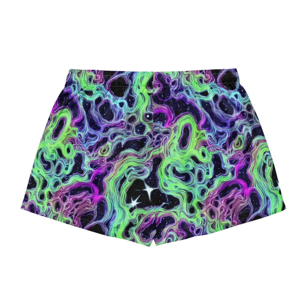 Celestial Molten on Women's Pajama Shorts — Back