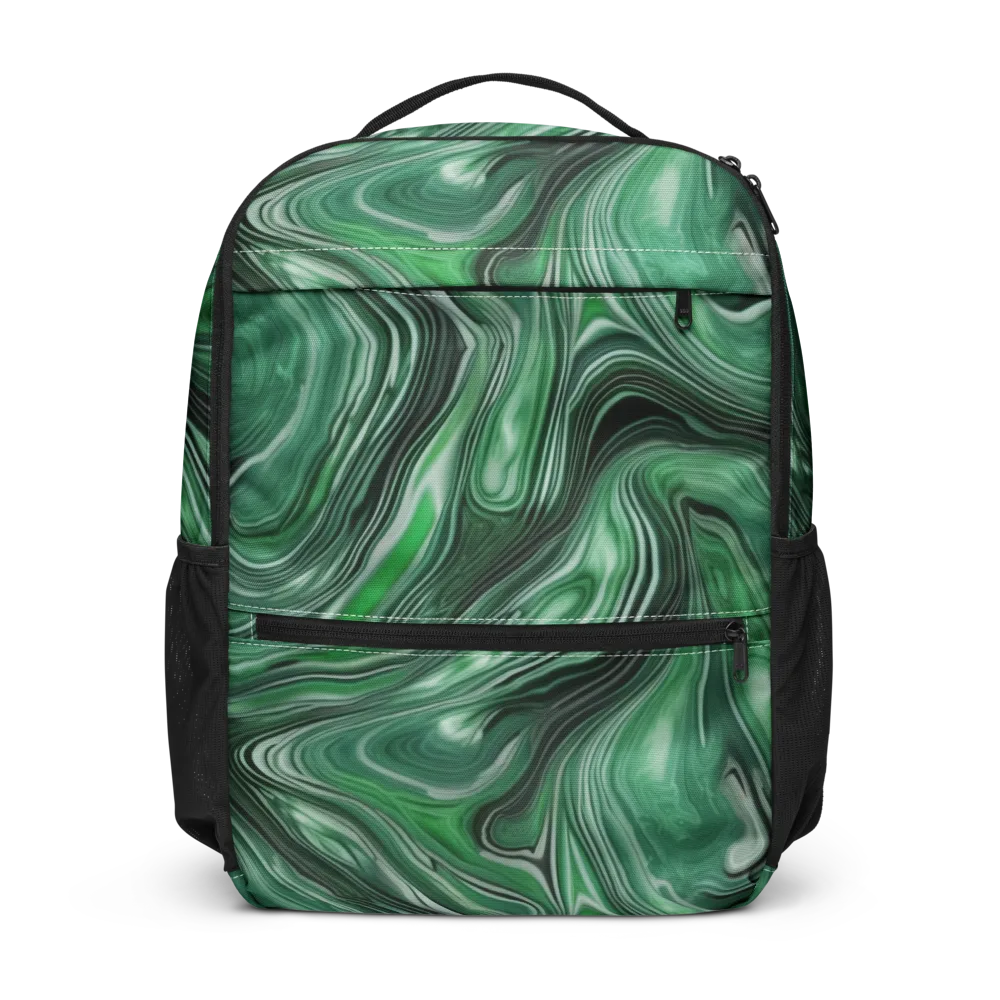 Emerald Vortex on Utility Backpack — Front