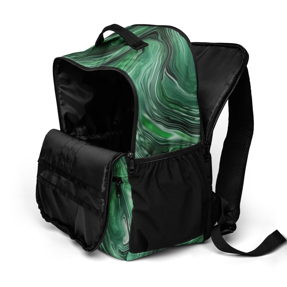 Emerald Vortex on Utility Backpack — Product details 2