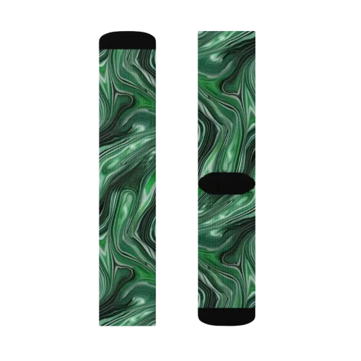 Emerald Vortex on a Socks