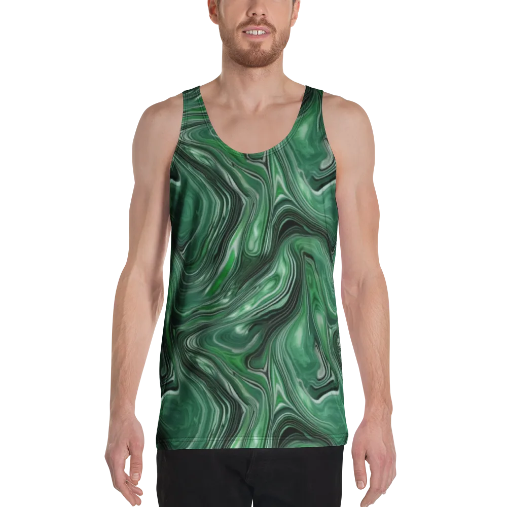 Emerald Vortex on Men's Tank Top — Front