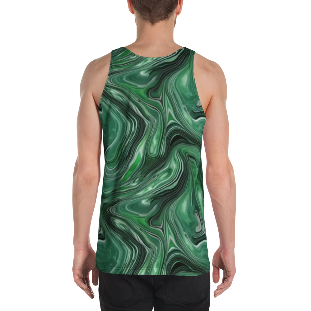 Emerald Vortex on Men's Tank Top — Back