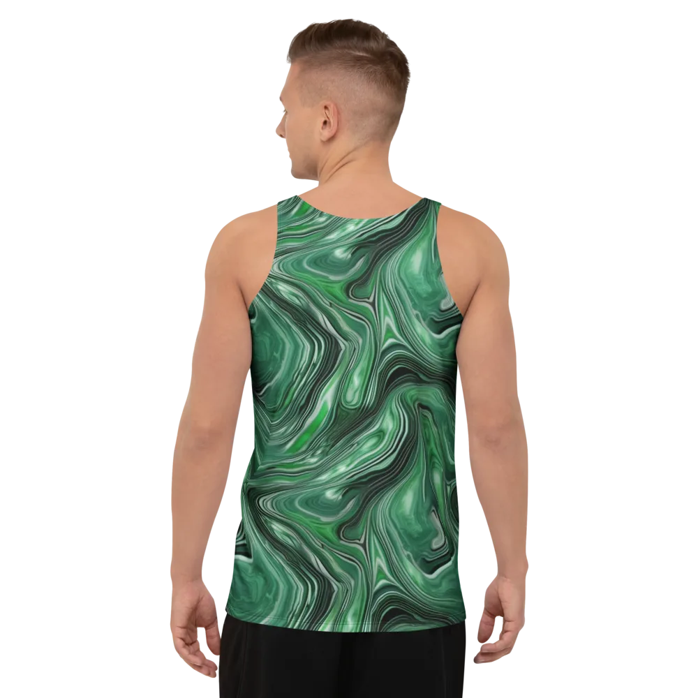 Emerald Vortex on Men's Tank Top — Back