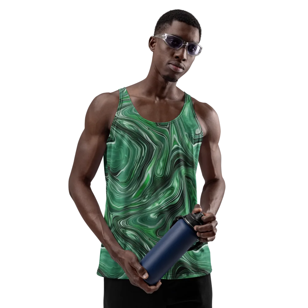 Emerald Vortex on Men's Tank Top — Front