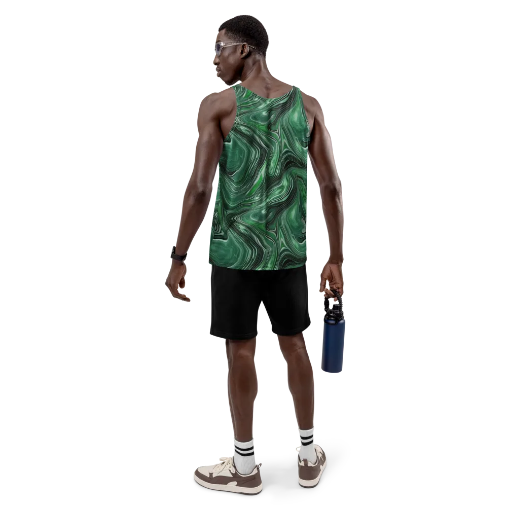 Emerald Vortex on Men's Tank Top — Back
