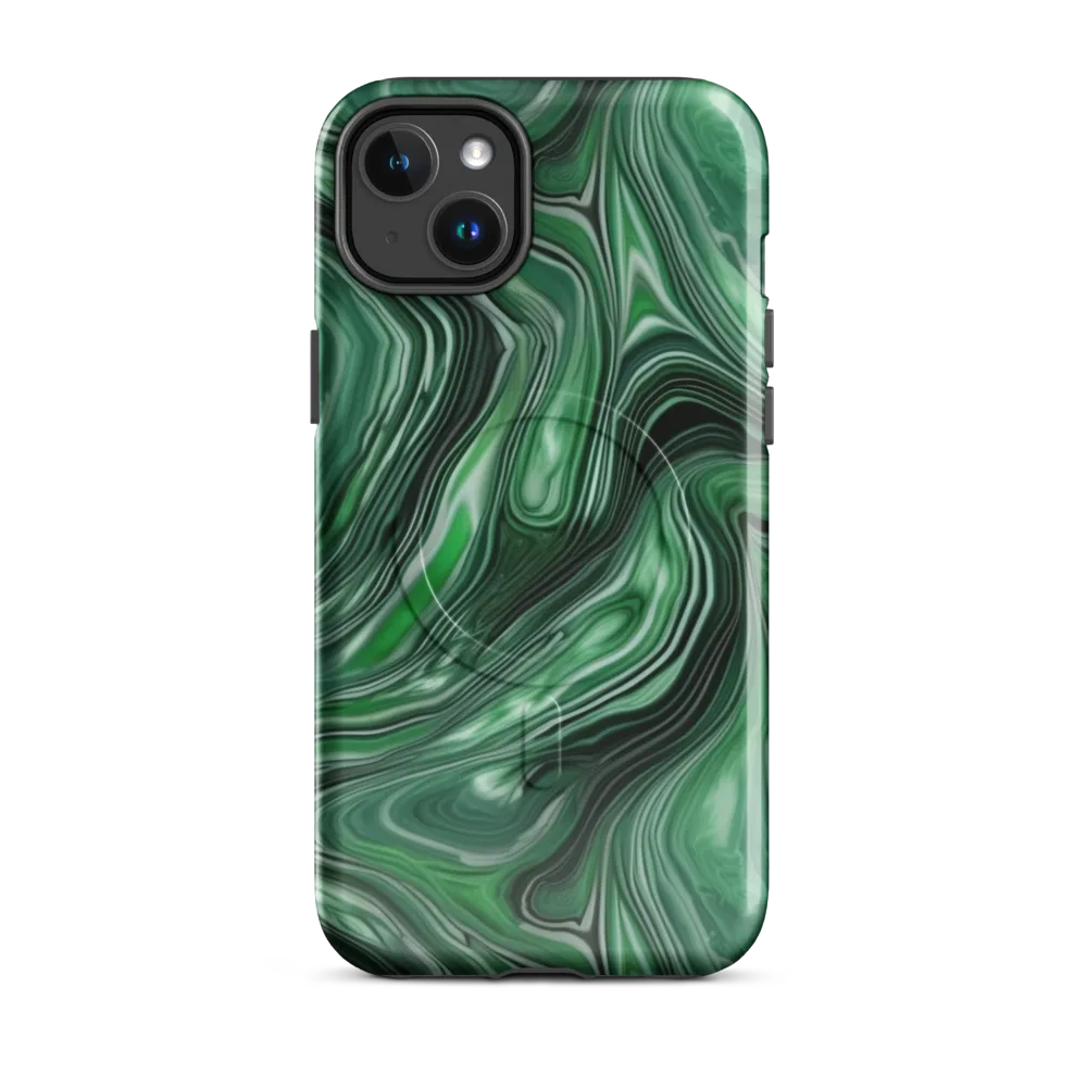 Emerald Vortex on MagSafe Tough Case for iPhone® — Front