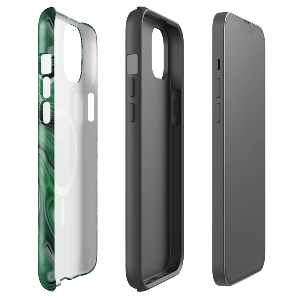 Emerald Vortex on MagSafe Tough Case for iPhone® — Front