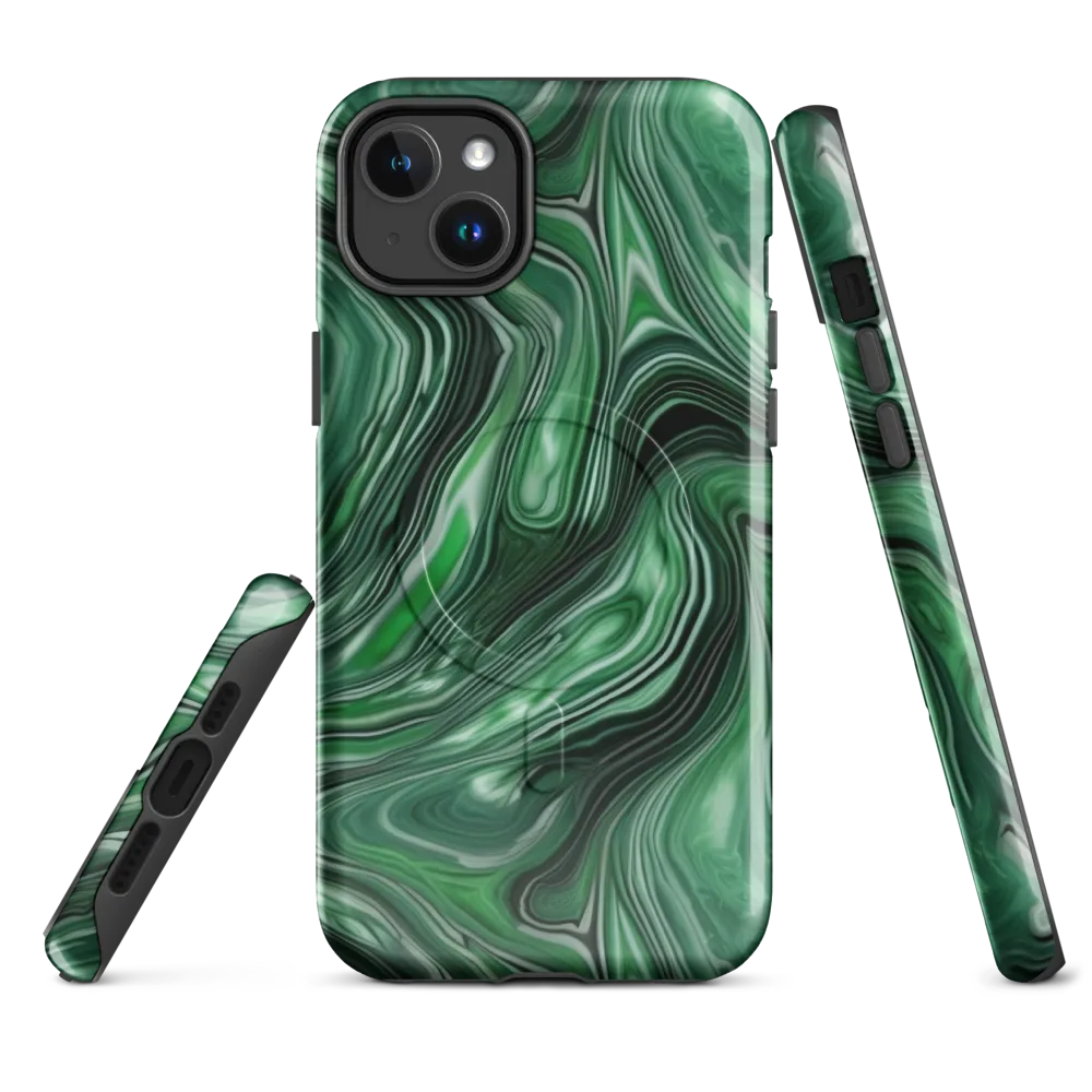 Emerald Vortex on MagSafe Tough Case for iPhone® — Front