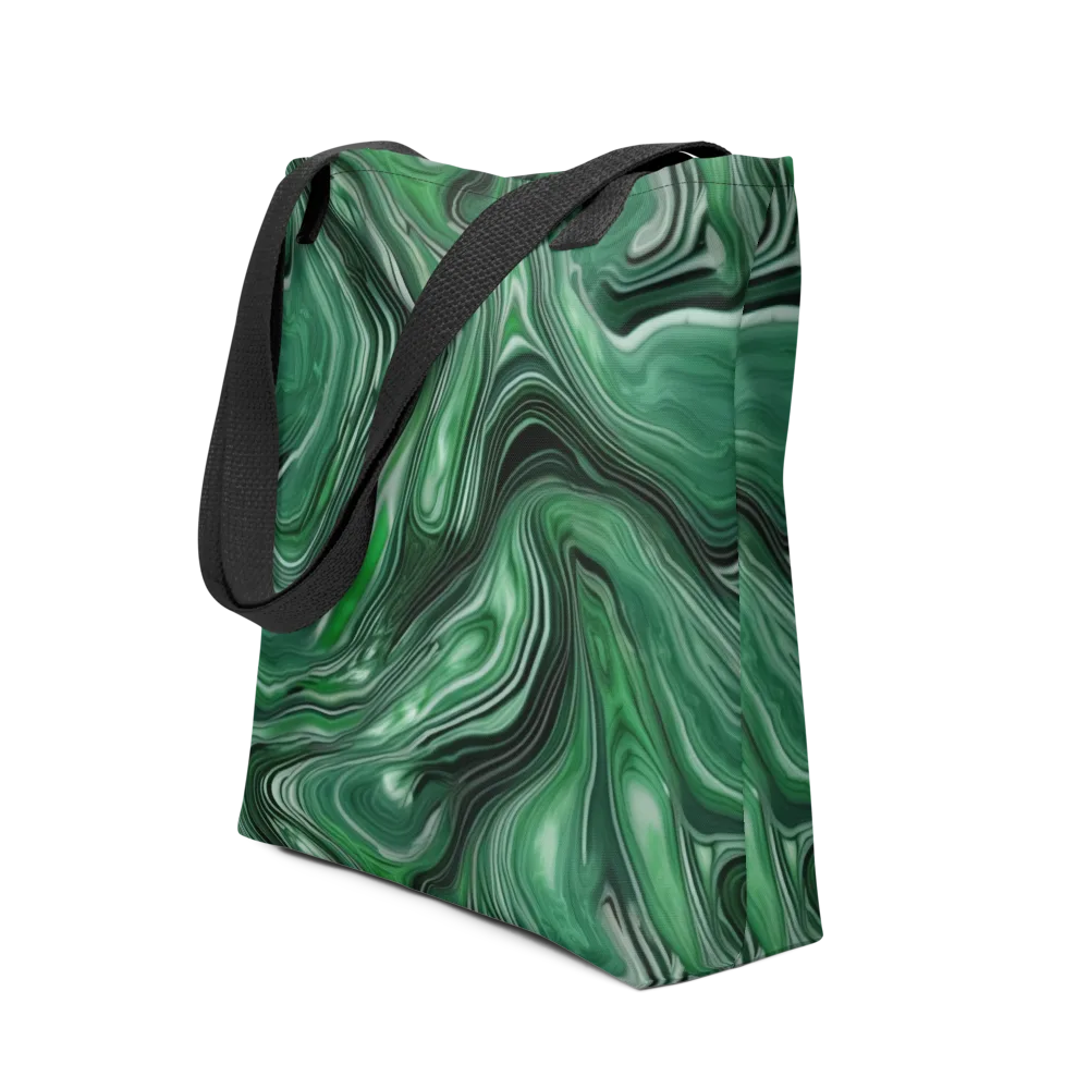 Emerald Vortex on Tote Bag — Front