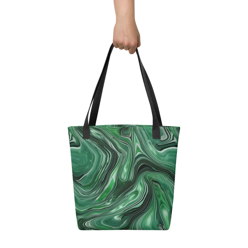 Emerald Vortex on Tote Bag — Front