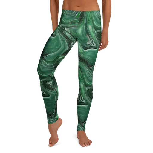 Emerald Vortex on a Leggings