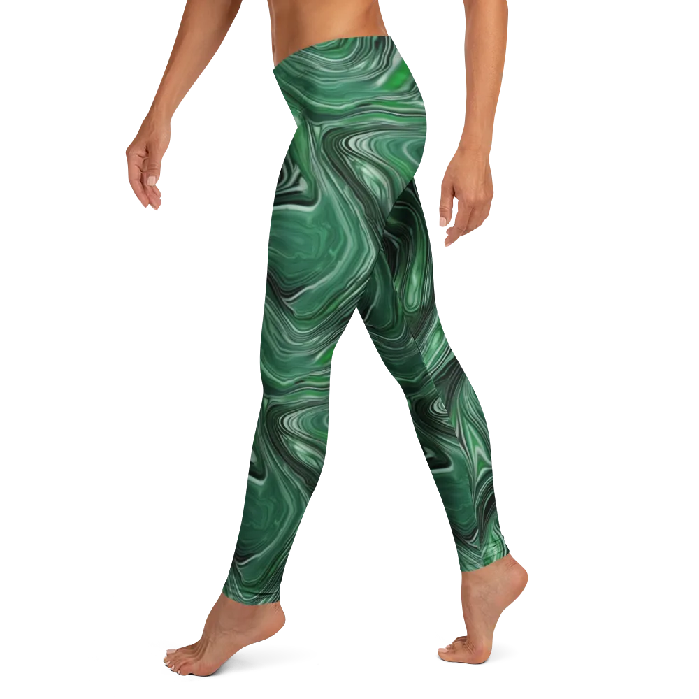 Emerald Vortex on Leggings — Left