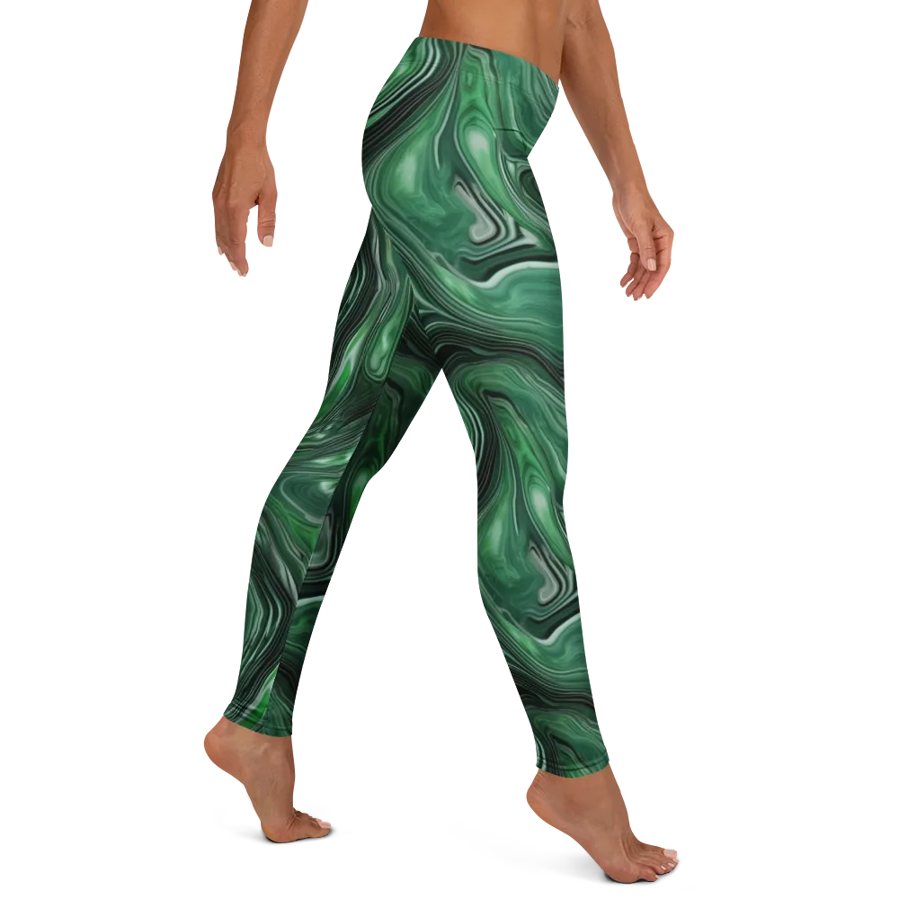 Emerald Vortex on Leggings — Right