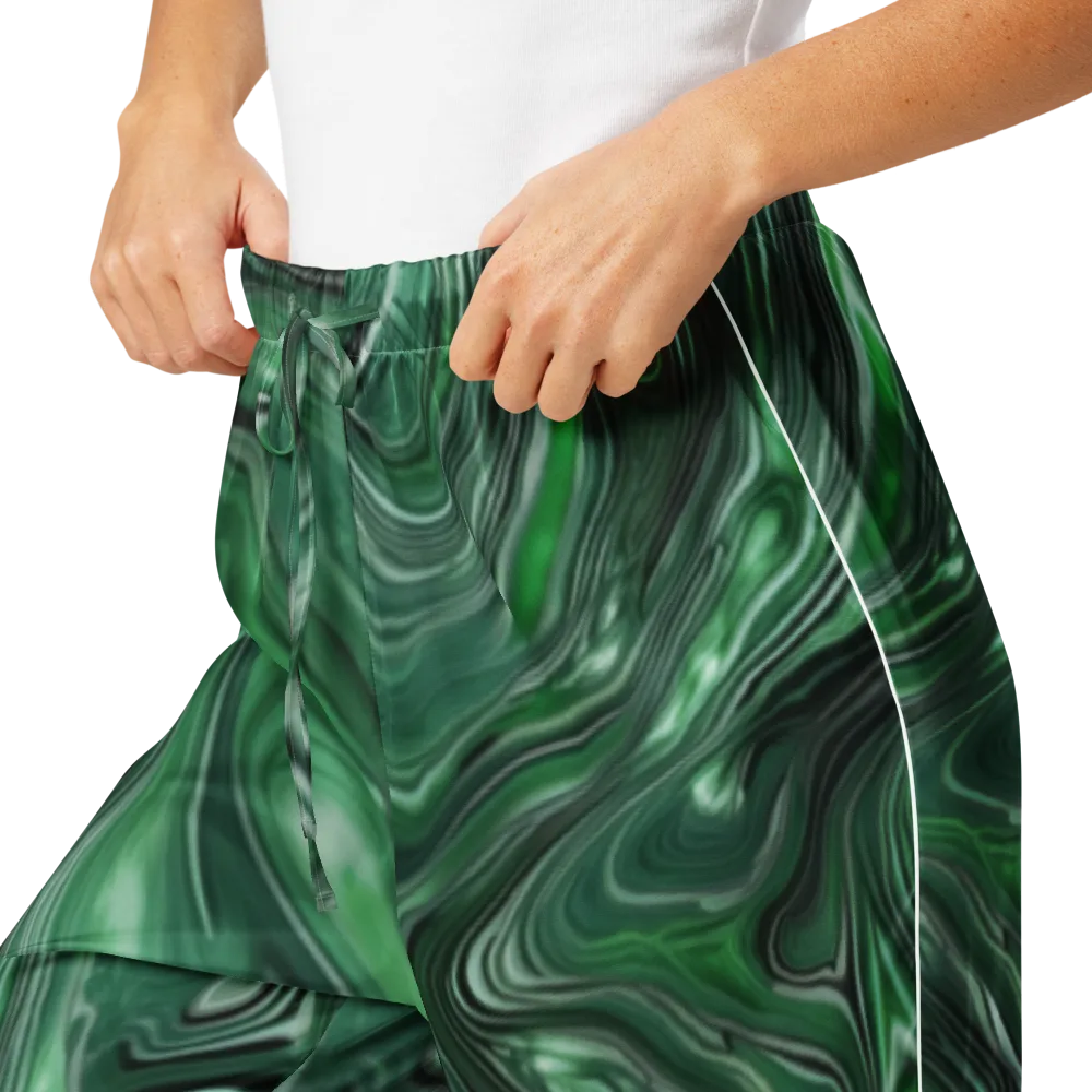 Emerald Vortex on Women's Pajama Pants — Product details