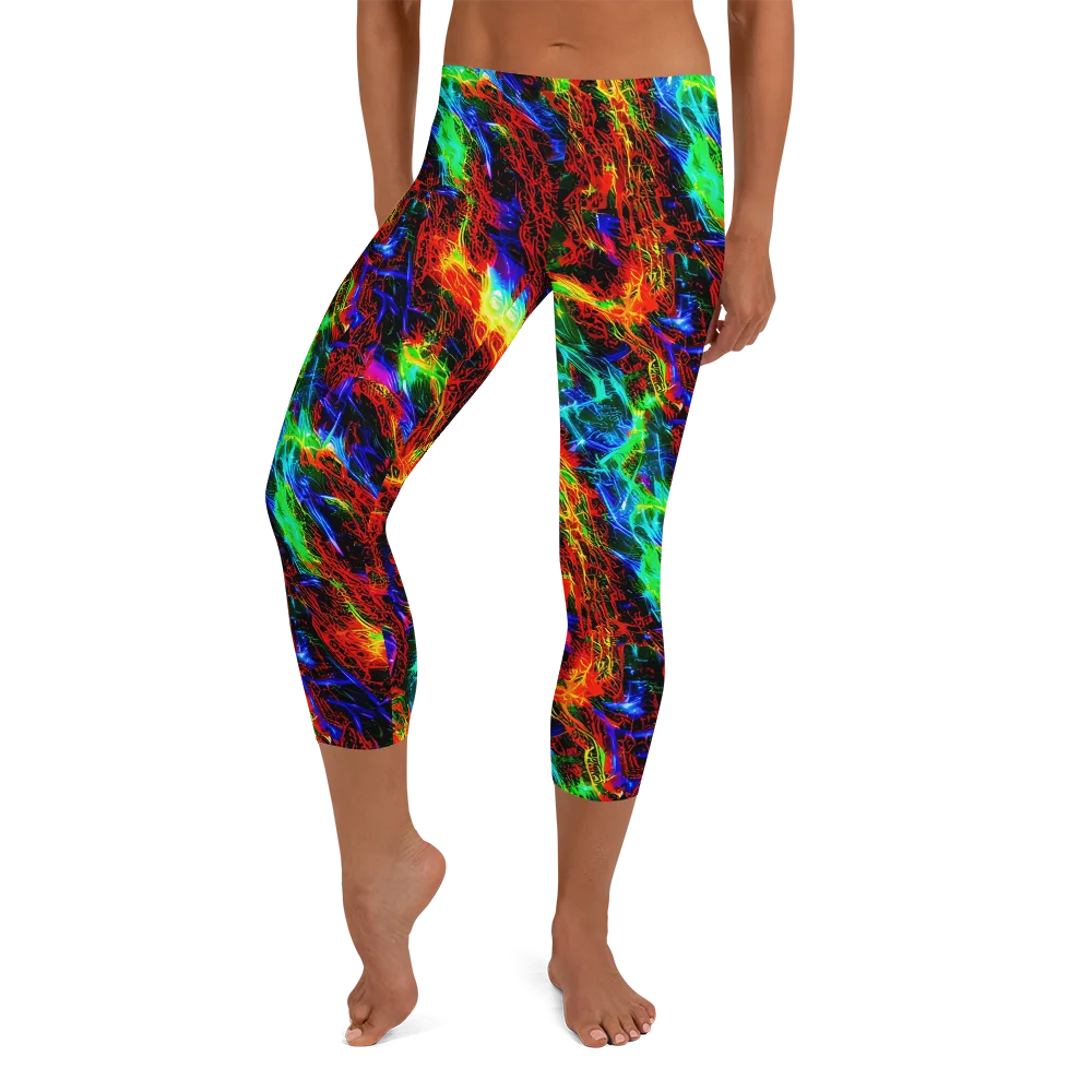 Firestorm Spectrum on Capri Leggings — Front