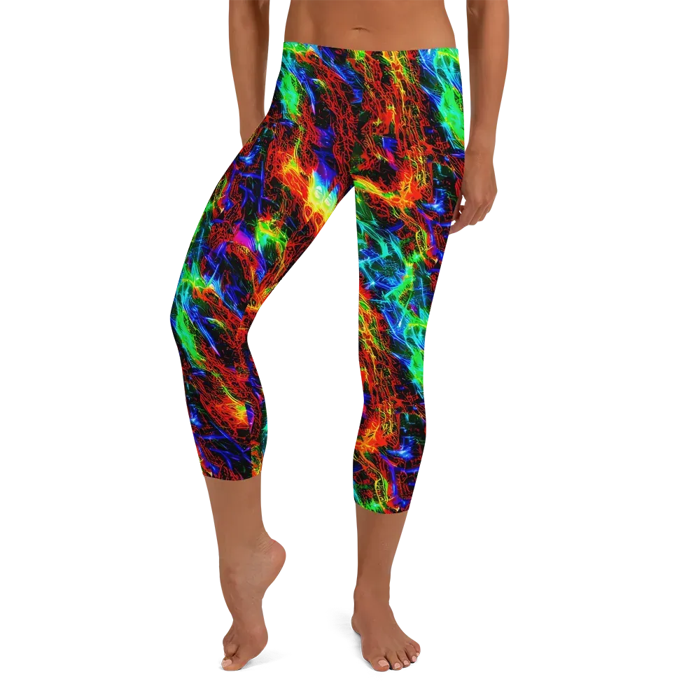 Firestorm Spectrum on Capri Leggings — Front