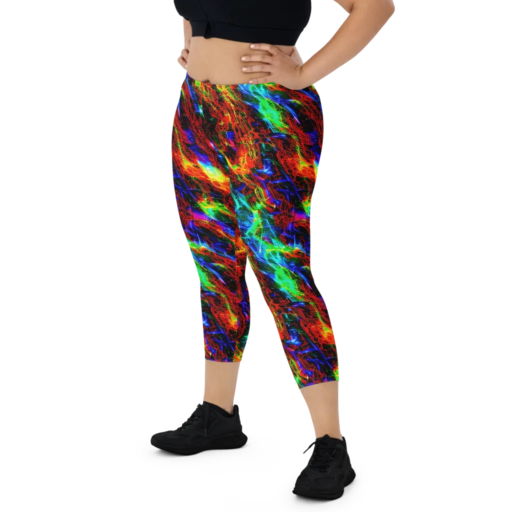 Firestorm Spectrum on Capri Leggings — Front