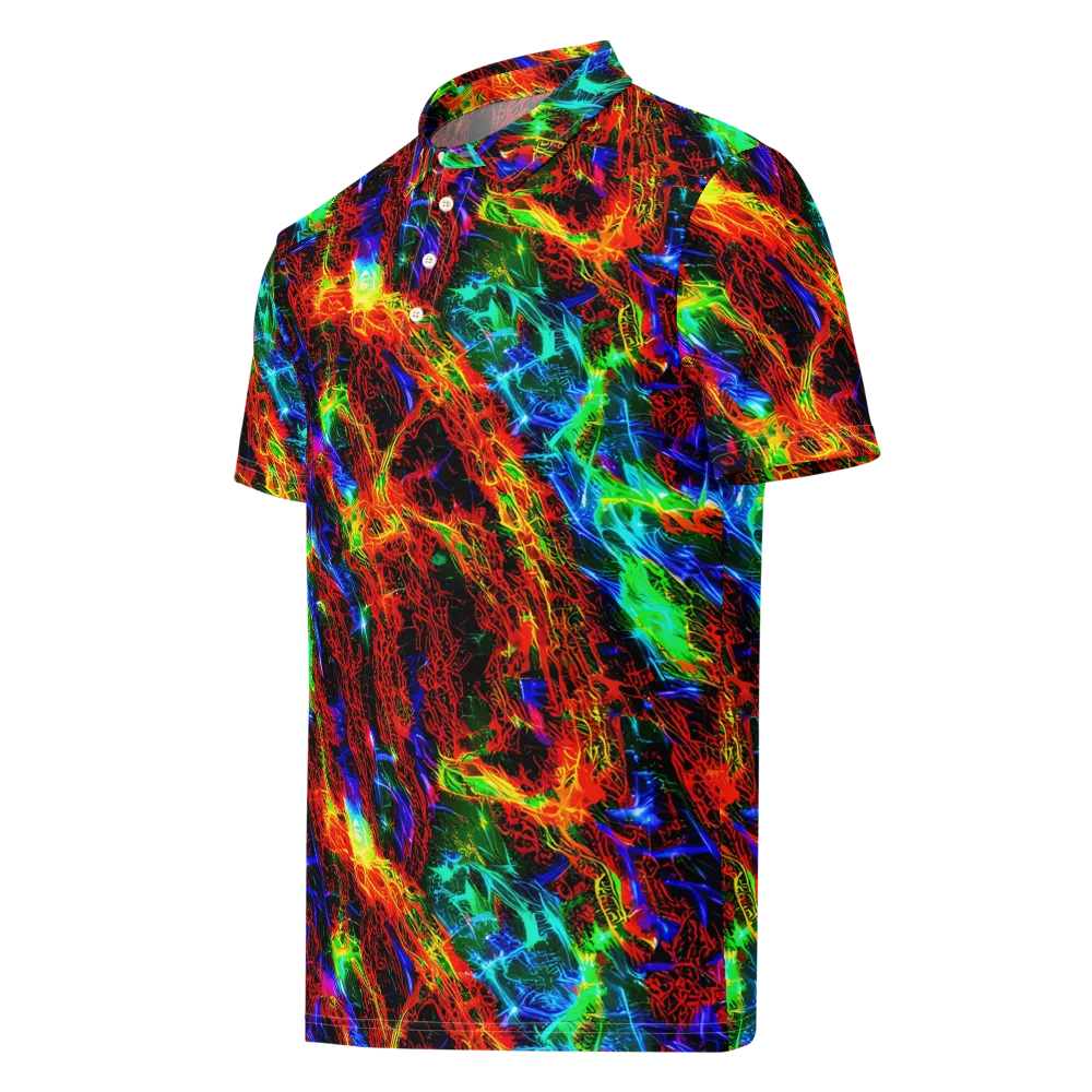 Firestorm Spectrum on Men's Slim Fit Polo Shirt — Left Front