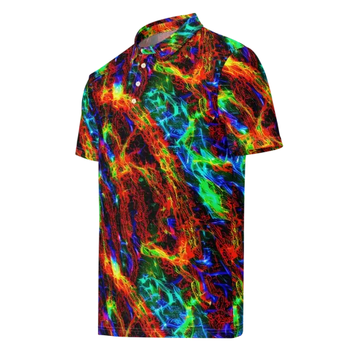 Firestorm Spectrum on a Men's Slim Fit Polo Shirt