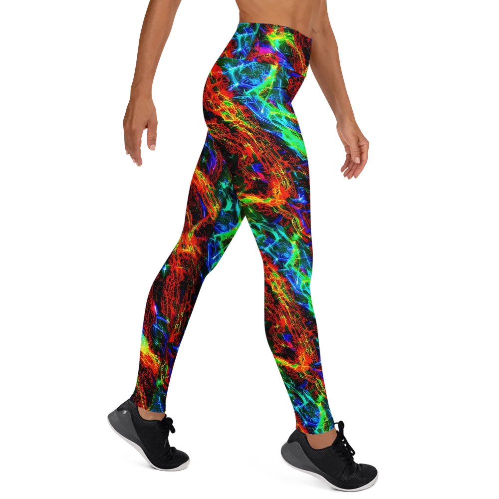 Firestorm Spectrum on Yoga Leggings — Right