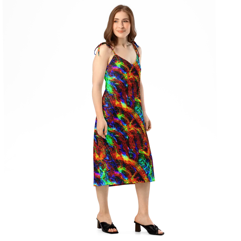 Firestorm Spectrum on Slip Dress — Right Front