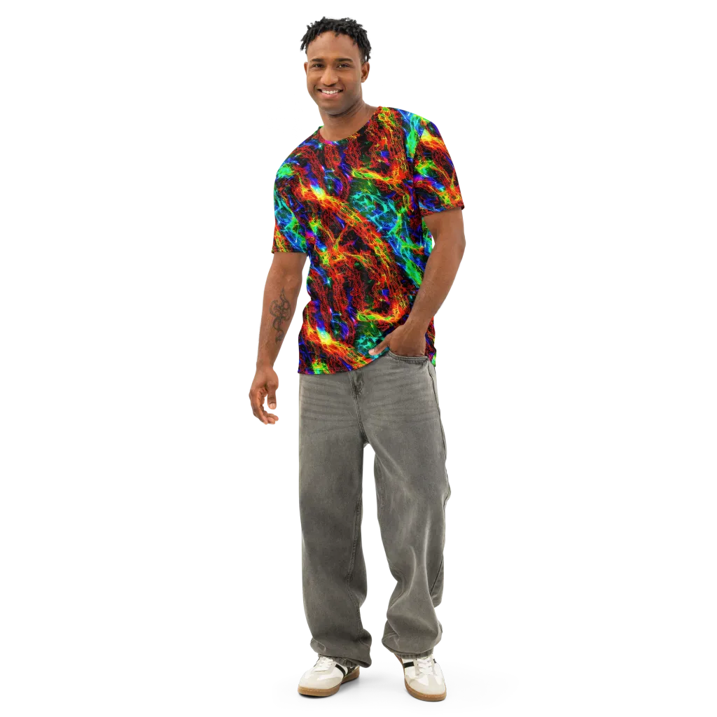 Firestorm Spectrum on Men's Cotton Crew Neck T-Shirt — Front