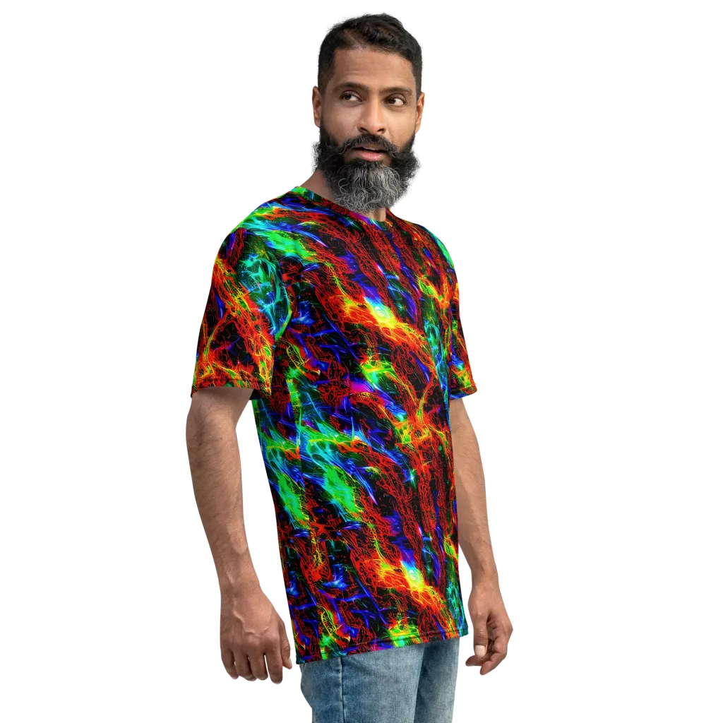 Firestorm Spectrum on Men's Crew Neck T-Shirt — Right