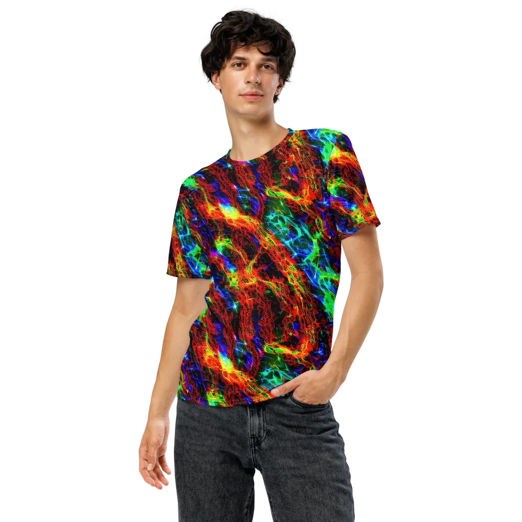 Firestorm Spectrum on Men's Crew Neck T-Shirt — Front