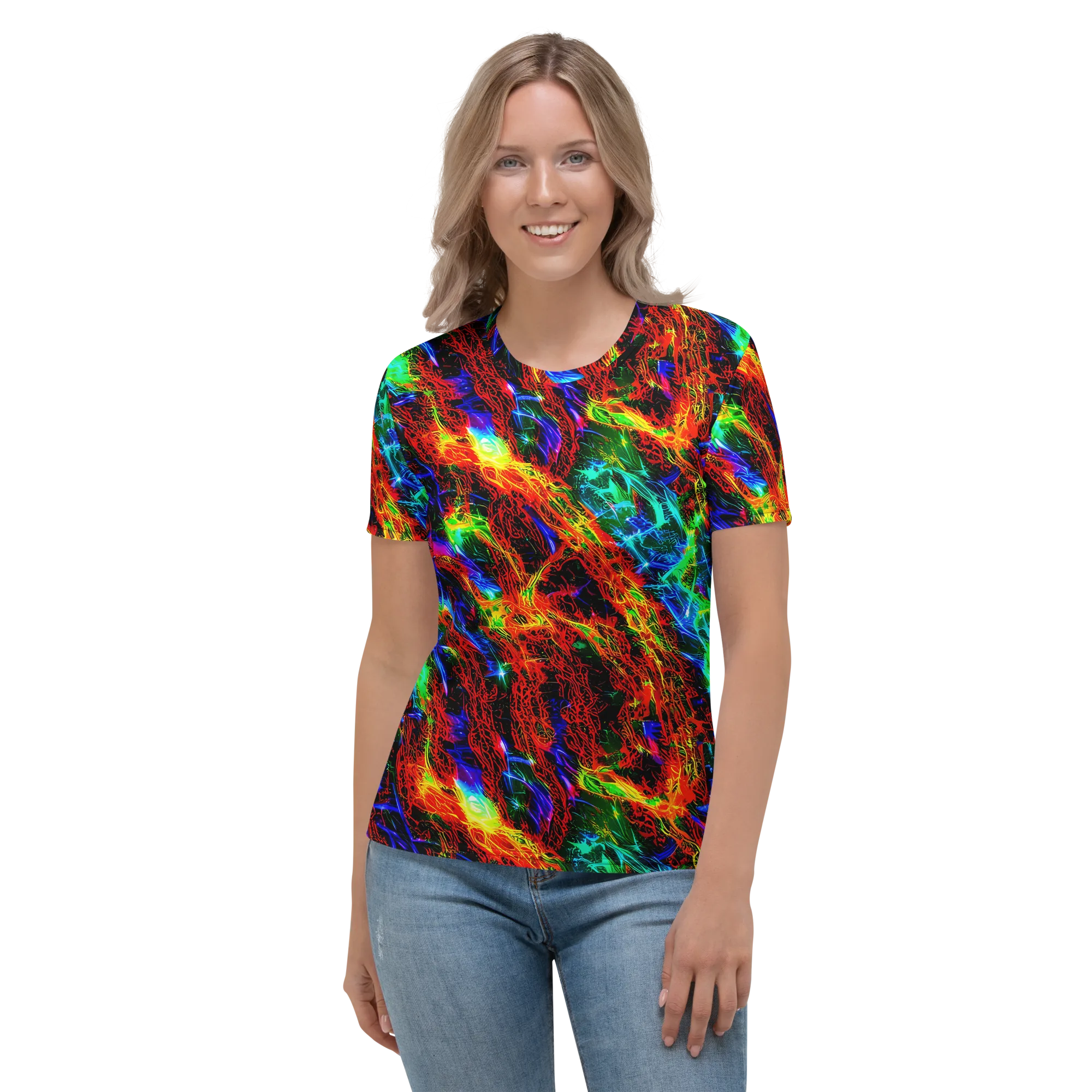 Firestorm Spectrum on Women's Crew Neck T-Shirt — Front