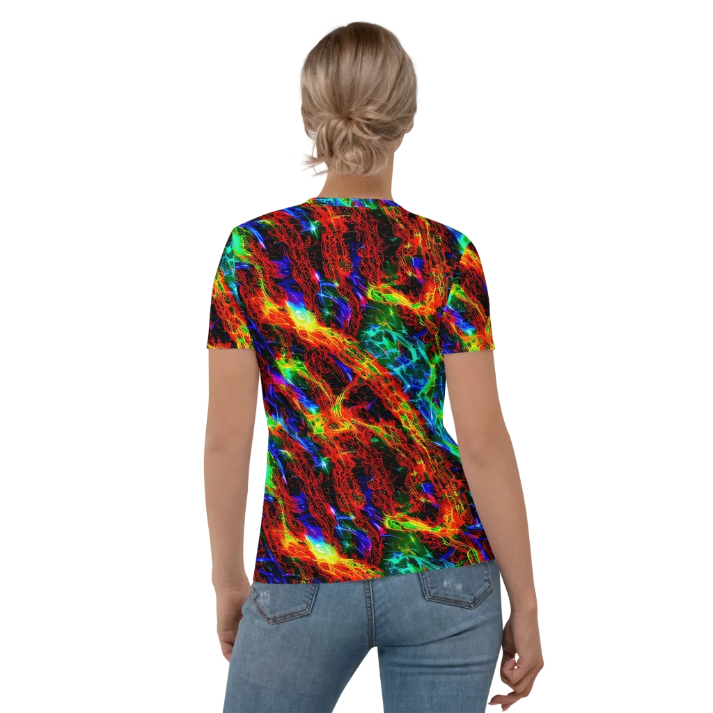 Firestorm Spectrum on Women's Crew Neck T-Shirt — Back