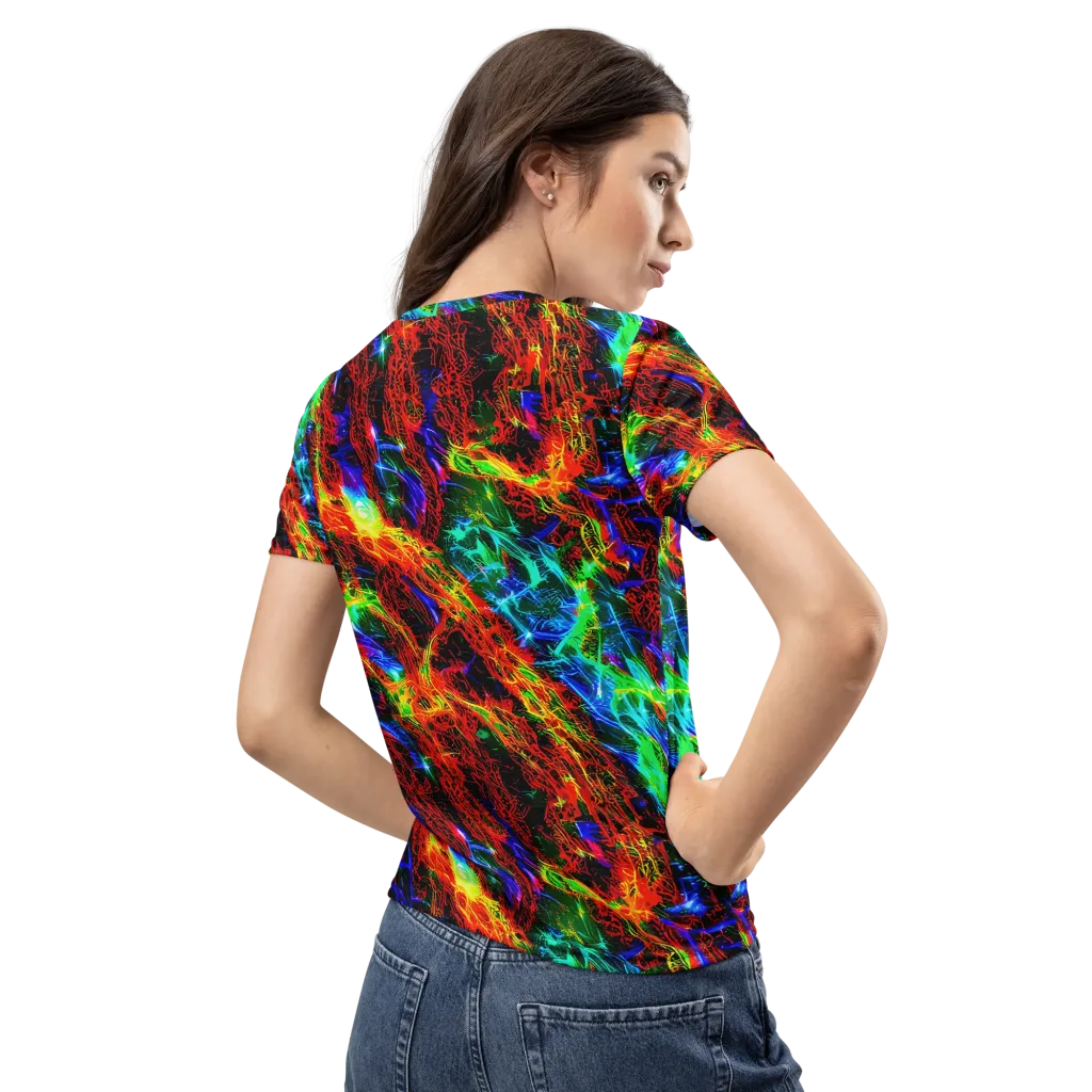 Firestorm Spectrum on Women's Crew Neck T-Shirt — Back