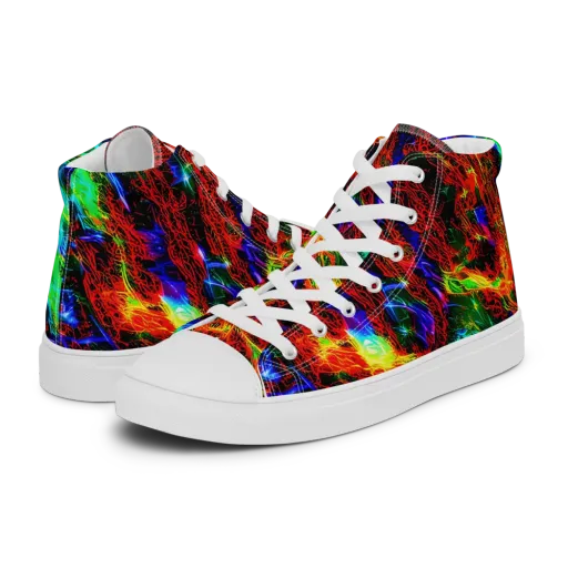 Firestorm Spectrum on a Women's High Top Canvas Shoes