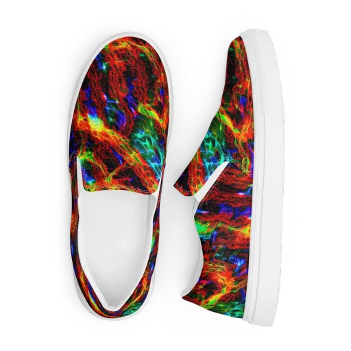 Firestorm Spectrum on a Men's Slip-On Canvas Shoes