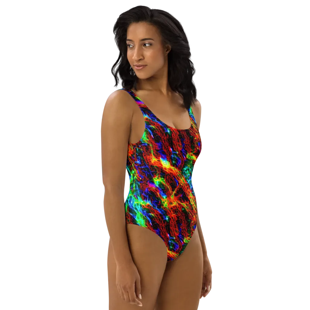 Firestorm Spectrum on One-Piece Swimsuit — Right