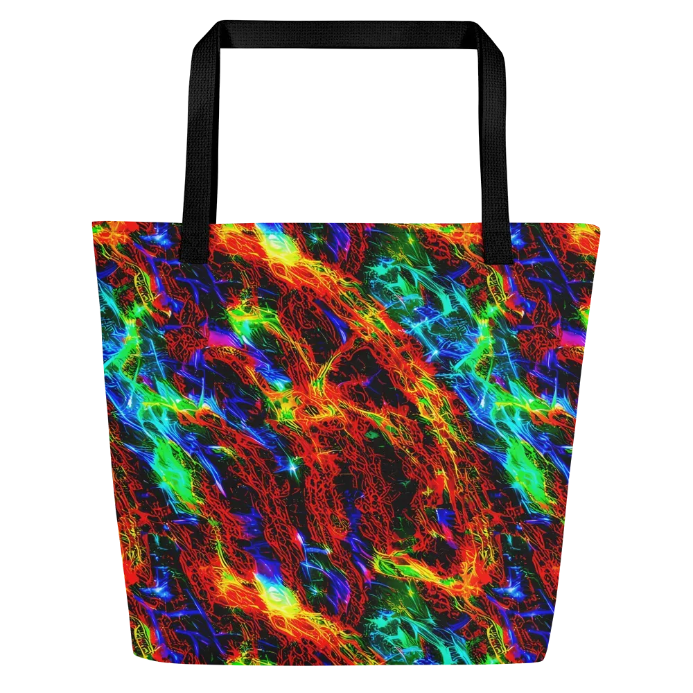 Firestorm Spectrum on Large Tote Bag W/ Pocket — Front