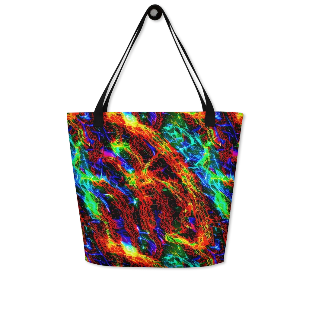 Firestorm Spectrum on Large Tote Bag W/ Pocket — Front