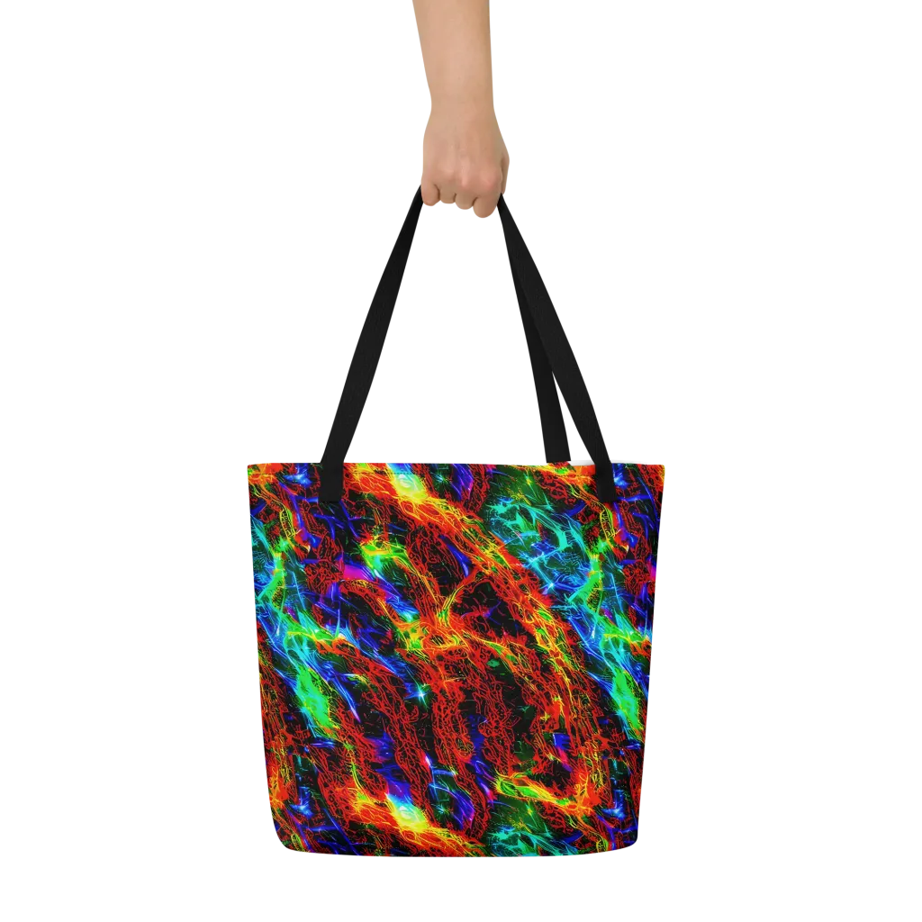 Firestorm Spectrum on Large Tote Bag W/ Pocket — Front