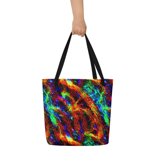 Firestorm Spectrum on a Large Tote Bag W/ Pocket