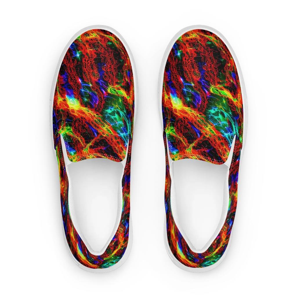 Firestorm Spectrum on Women's Slip-On Canvas Shoes — Front