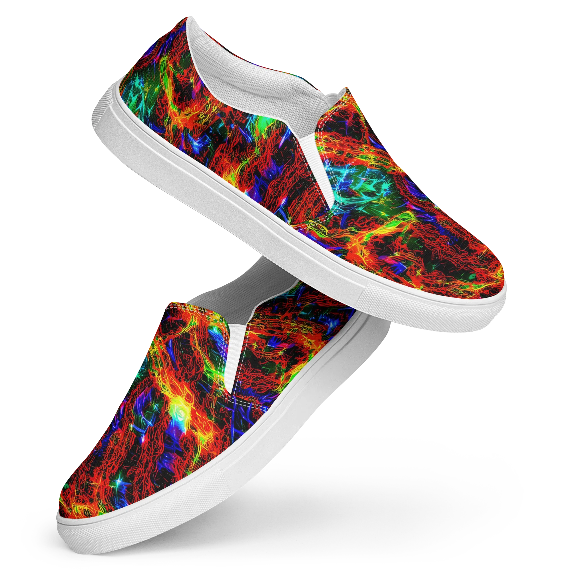 Firestorm Spectrum on Women's Slip-On Canvas Shoes — Front