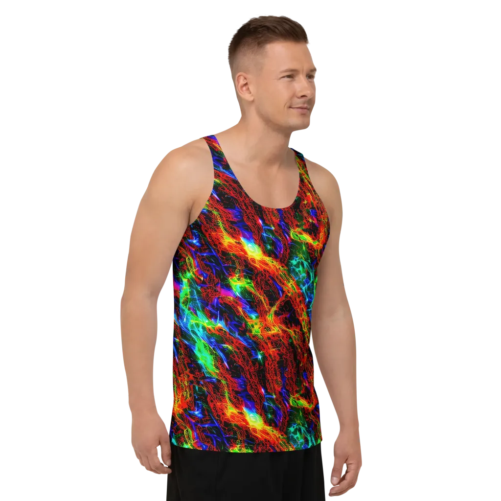 Firestorm Spectrum on Men's Tank Top — Right Front