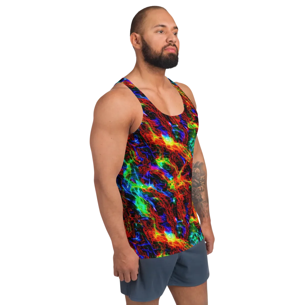 Firestorm Spectrum on Men's Tank Top — Right Front
