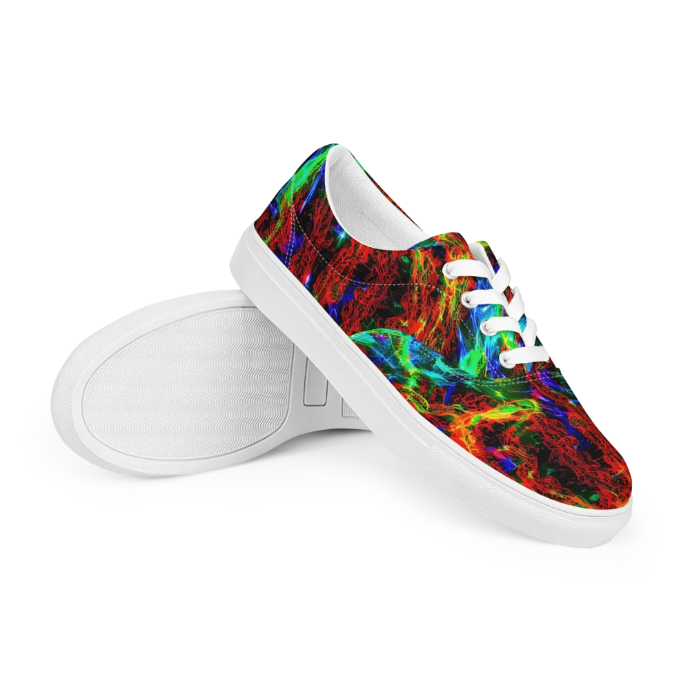 Firestorm Spectrum on Men's Lace-Up Canvas Shoes — Right Front