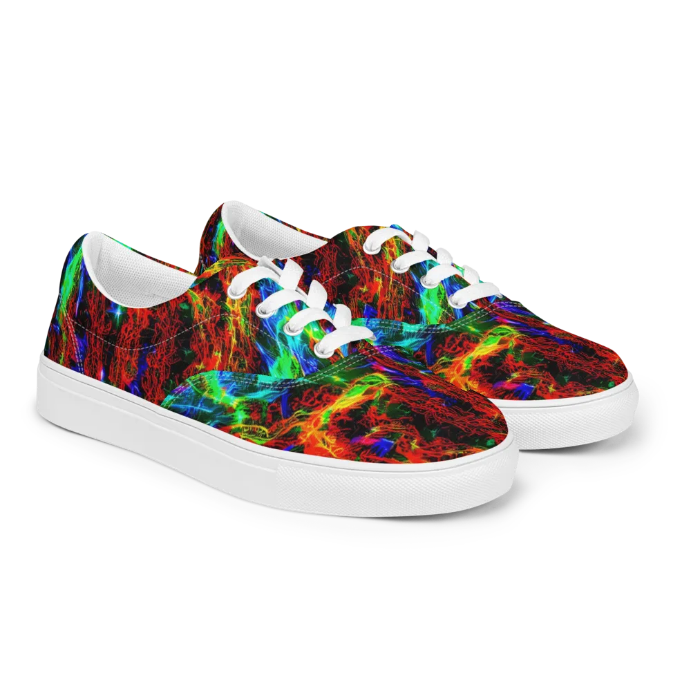 Firestorm Spectrum on Men's Lace-Up Canvas Shoes — Right Front
