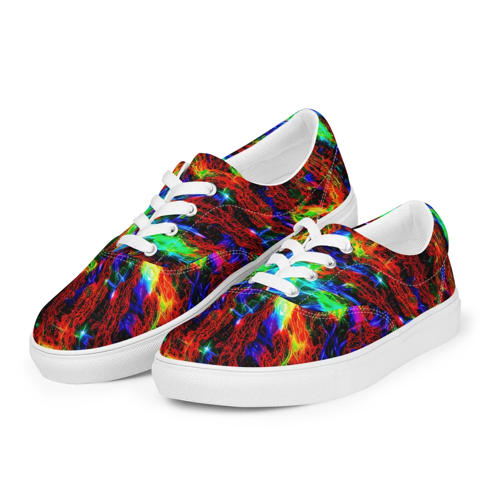 Firestorm Spectrum on Men's Lace-Up Canvas Shoes — Left Front